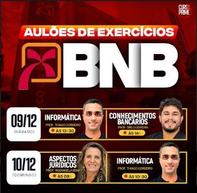 Curso Prime PRESENCIAL AULÕES DE EXERCÍCIOS ANALISTA BANCÁRIO